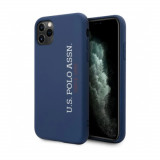 Cumpara ieftin Husa Cover US Polo Silicone Effect Kryt pentru iPhone 11 Pro Blue, U.S. Polo