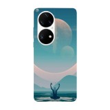 Husa compatibila cu Huawei Nova Y70 model Space Connection, Silicon, TPU, Viceversa, Transparent, Carcasa