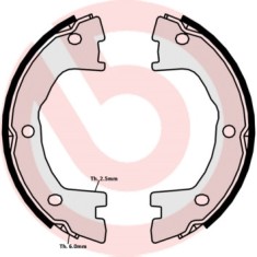 BREMBO S A6 508 ESSENTIAL LINE Set saboti frana, frana de mana
