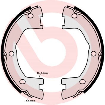 BREMBO S A6 508 ESSENTIAL LINE Set saboti frana, frana de mana foto