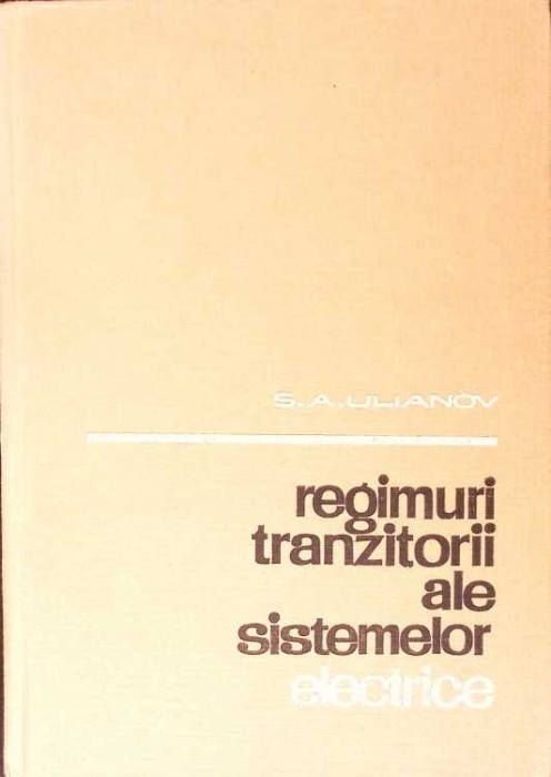 REGIMURI TRANZITORII ALE SISTEMELOR ELECTRICE-S.A. ULIANOV-276541
