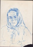 A1595 Schiță de Dimitrie &bdquo;Puiu&rdquo; Eitel, 1947, semnată