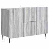 vidaXL Bufet cu sertar Sonoma gri 89 x 34,5 x 62 cm Lemn prelucrat 894431