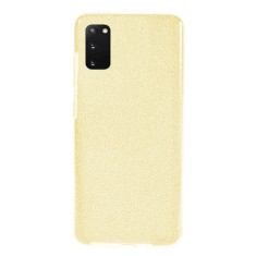 Husa Samsung Galaxy S20 Sclipici Auriu Gold Silicon