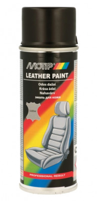 Spray Vopsea Piele Motip Leather and Vinyl Paint, Negru, 200ml foto