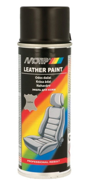 Spray Vopsea Piele Motip Leather and Vinyl Paint, Negru, 200ml