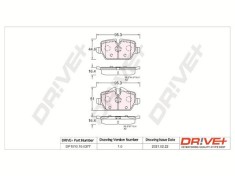 Dr!ve+ DP1010.10.0377 set placute frana,frana disc