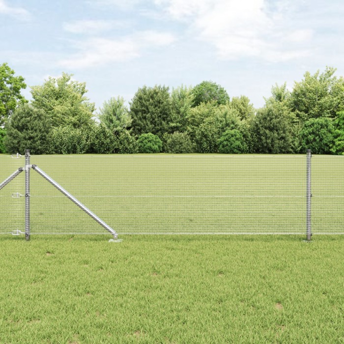 Gossi imprejmuire sudata cu 7 posturi cu varf 0.8x10 m otel galvanizat