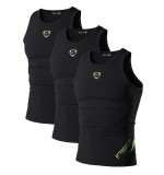 Set 3 maiouri sport pentru barbati Jeansian LSL3306, negru, L - OUTLET