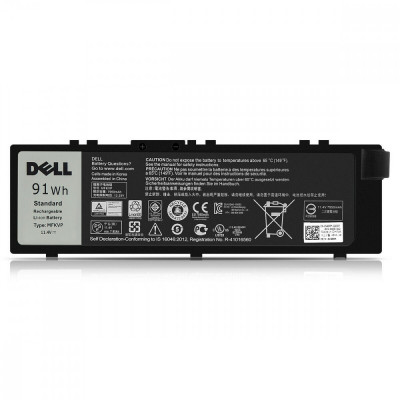 Baterie Laptop, Dell, Precision 15 7510, 17520, 17 7710, 7720, M7510, M7710, GR5DE, M28DH, MFKVP, 11.4V, 91Wh, 7950mAh foto