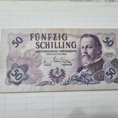 bancnota austria 50 schilling 1962