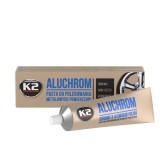 Pasta lustruire K2 ALUCHROM pentru Crom, Aluminiu și Alte Metale. Profesională Auto. Reda stralucirea.