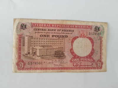 Nigeria 1 Pound 1967 foto