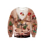 Tricou de Crăciun RAISEVERN ur&acirc;t pentru bărbați, pulover de Crăciun pentru bărbați cu imprimeu 3D cool și amuzant, tricou de Crăciun pentru femei