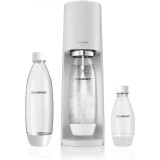 Aparat de preparare sifon SodaStream Soda Maker Terra Megapack QC inclusiv 3 sticle, Alb