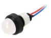 Lampă LED Convex Albă POLAM-ELTA LW-D20-12AC/DC 12V AC/DC IP40 Montaj &Oslash;13mm