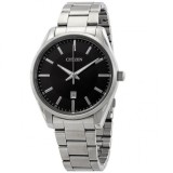 Citizen Quartz BI1030-53E Ceas Bărbați Cadran Negru Dată Brățară Argintie Oțel 42mm