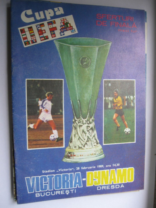 Victoria Bucuresti-Dinamo Dresda (28 februarie 1989)