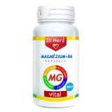 Capsule vegane magneziu + vitamina B6 Dr Herz 60 buc