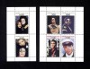 Set 2 minicoale Abhazia &ndash; Michael Jackson &amp; Elvis Presley, muzică, neștampilate MNH, Stampilat