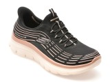 Pantofi sport SKECHERS negri, 150611, din material textil