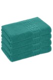 Cumpara ieftin Set 4 Prosoape Baie Lux Bumbac 100% Verde Smarald 550 GSM- 70x130 Cm