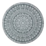 Cumpara ieftin Covor rotund Songmics Gri deschis 160x160 cm
