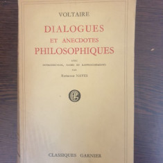 Voltaire - Dialogues et anecdotes philosophiques