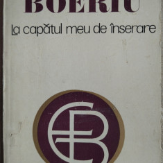 ETA BOERIU: LA CAPATUL MEU DE INSERARE (VERSURI 1971-84/pref.ST.AUG.DOINAS 1985)