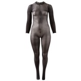 Catsuit-uri - Mandy Mystery Catsuit cu Maneci Lungi - XLarge-2XLarge