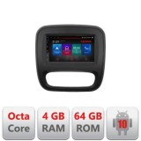 Navigatie Renault Trafic 2014-2017 E-rt09 Octa Core cu Android Radio Bluetooth Internet GPS WIFI DSP 4+64GB 4G CarStore Technology