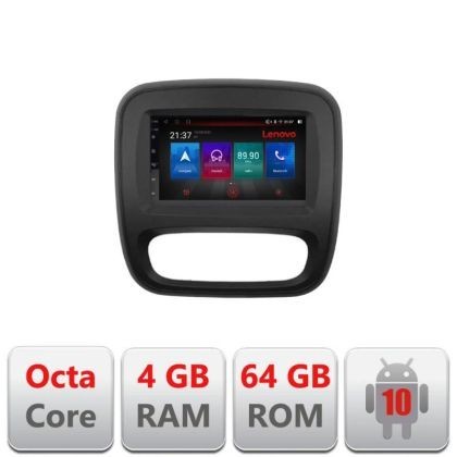 Navigatie Renault Trafic 2014-2017 E-rt09 Octa Core cu Android Radio Bluetooth Internet GPS WIFI DSP 4+64GB 4G CarStore Technology