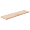 Gossi polita, 80x20x2,5 cm, lemn masiv de stejar netratat