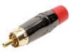 Conector RCA Tata Scurt Aurit Amphenol pentru Cablu, Montare prin Lipire