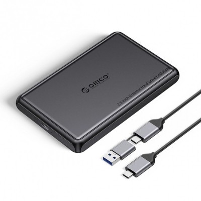 Rack Orico DDL25-C3 pentru HDD / SSD SATA 2.5inch, USB-C, Negru foto