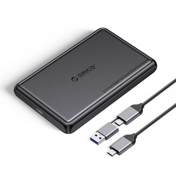 Rack Orico DDL25-C3 pentru HDD / SSD SATA 2.5inch, USB-C, Negru