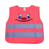 Vesta reflectorizanta pentru copii roz SMILE AMIO-03988