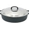 Cratita joasa din fonta cu capac inox 50cm - 12 l Handy KitchenServ