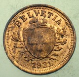 1.279 ELVETIA 1 RAPPEN 1931 B XF/AUNC