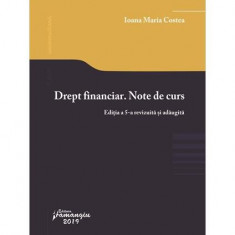 Drept financiar. Note de curs - Paperback brosat - Ioana Maria Costea - Hamangiu