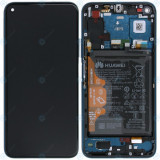 Huawei Honor 20 Pro (YAL-AL10) Capac frontal al modulului de afișare + LCD + digitizer + baterie albastru fantomă 02352VKL