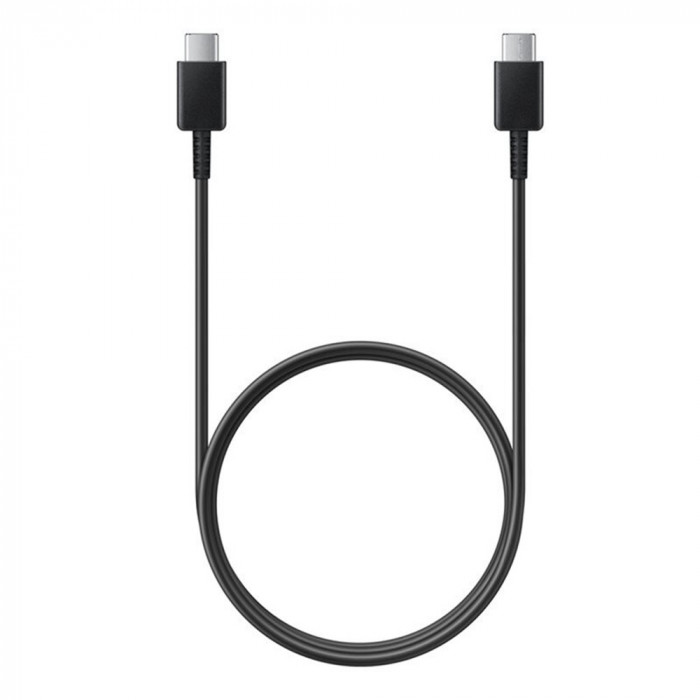 Cablu de Date USB-C la Type-C Fast Charging 3A, 1m Samsung (EP-DA705BBEGWW) Negru (Bulk Packing)