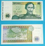 Kazahstan 10 Tenge 1993 Walixanuli aUNC AV0749022 P10 Bancnota Asiatica