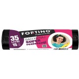 Saci menajeri Fortino 35l, 15buc/set, negru