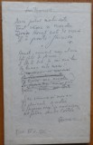Cumpara ieftin Poezie in manuscris, Lui Hornet, de Ilarie Voronca, datata 1926