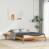 VidaXL Cadru de pat cu mese laterale Maroniu cerat 140 x 210 cm 873228