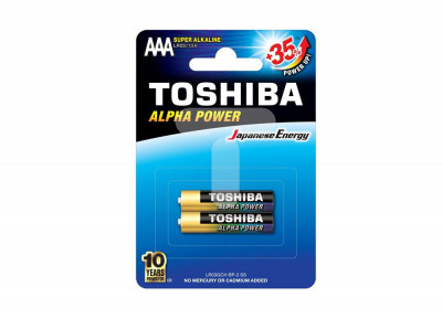 Baterii Toshiba ALPHA POWER AAA R3 alcaline blister 2buc foto