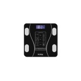 Cantar electronic de persoane, FLORIA maxim 180kg, sticla, negru / ZLN 8962