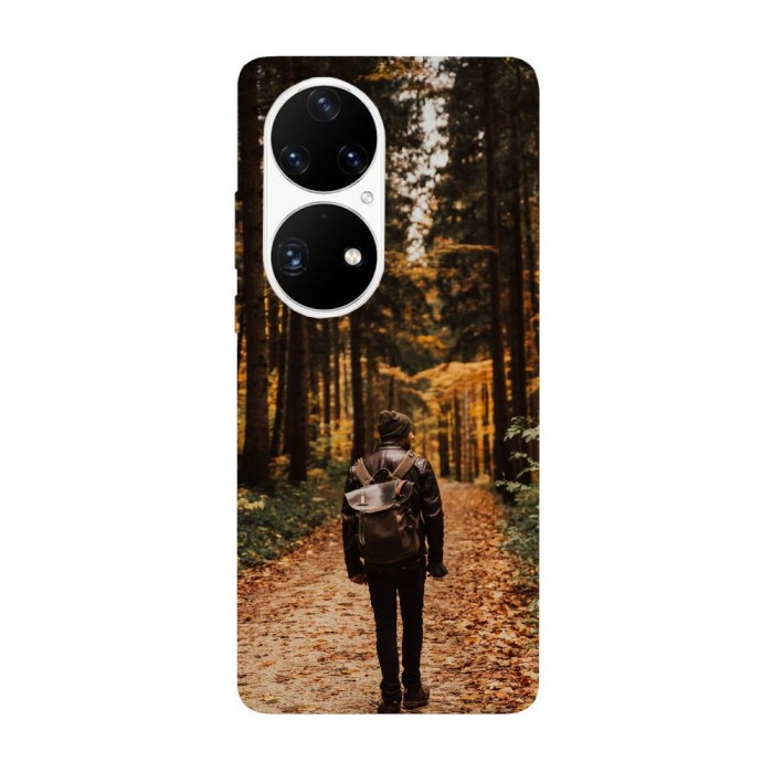 Husa compatibila cu Huawei P50 model Forest walk, Silicon, TPU, Viceversa