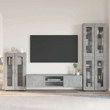 Cumpara ieftin Set comoda TV FLORIN 3 buc. 150 x 39 x 30 cm Gri Beton